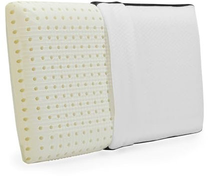 Aurora Bedding Cuscino Memory Foam Forato a Saponetta, Rinfrescante Traspirante e Anallergico - 41x72 Altezza 12cm