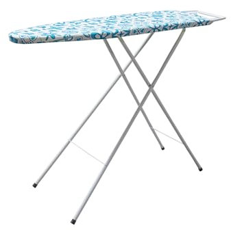 Cofan Table à repasser | Hauteur réglable | Pieds antidérapants | Housse 100 % coton | Dimensions : 110 x 32 cm