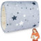 Aolso Stillkissen, Ministillkissen Baby Arm-Stillkissen Arm Kissen, Gemütliches Wiegen-Armkissen, Baby-Still-Kopfstützkissen für unterwegs Stillmuff Reisestillkissen (Grau – große und kleine Sterne)
