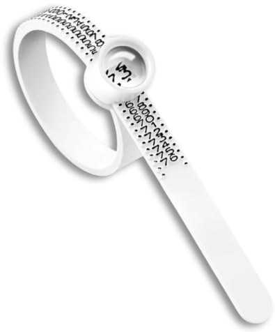 Mesureur de Taille de Doigt pour Bagues, Alliances et Chevalières, Baguier pour circonférence du Tour de Doigt avec jauge standard Européen