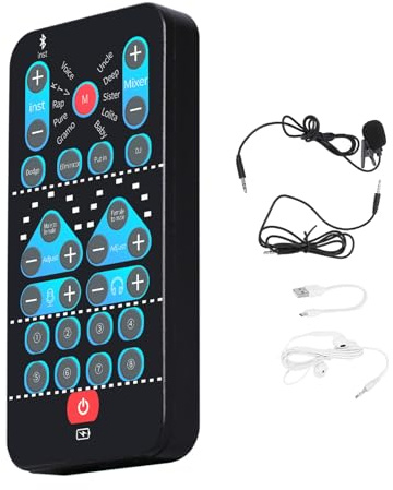 Mini Voice Changer - Multifunctional Handheld Sound Effect Device with 8 Fixed Modulations, External Voting Change Tool | Voices Disguiser For DJ Live Streaming Podcast Entertainment Performance