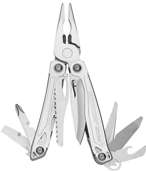 LEATHERMAN, Sidekick Pocket Size Multitool with Spring-Action Pliers and Saw, Stainless Steel