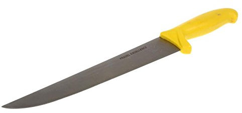 COUTEAU PRADEL MANCHE JAUNE DU BOUCHER LAME 27 CM REF 211651