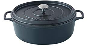 Invicta 403351 Cocotte Ovale - 35 cm - Fonte Emaillée - Noire