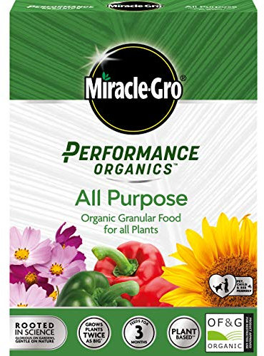 Miracle Gro Performance Organics All Purpose Granular Plant Food, 2 kg (Bee, Pet & Child Friendly), Grey