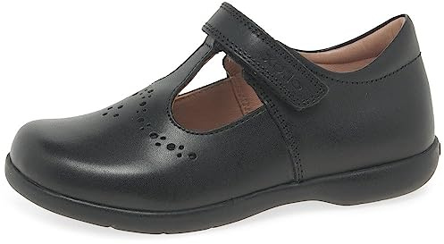 Geox Girls J Naimara Ballerina, Black, 10 UK