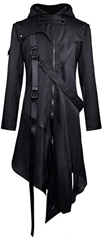 Drofe Retro Victorian Steampunk Medieval Jacket Coat Gothic Costume Halloween