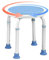 NAIZY Duschhocker 36-51cm Höhenverstellbar Duschstuhl Badhocker 360°Drehbarer Duschhilfe Anti-Rutsch Duschsitz aus Alu und Kunststoff, für Alter, Schwangere(Typ A)