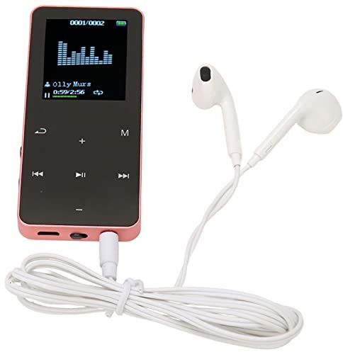 Lettore MP3 da 8 GB, Lettore Musicale Digitale Bluetooth Portatile, Registrazione, Giochi, Libri Elettrici, Musica, Lettore MP4 Portatile con Dizionario di Traduzione, Supporta (Rosa)