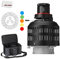 AMBITFUL AL-18 Pro Projecteur LED Snoot, Bowens Mount Optical Snoot Light Cylindre, Spot pour Photographie, pour VL150 SL60W SL60II SL150II SL50III LED Light avec 40 pcs GOBO + Sac