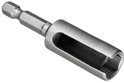 CoCud Nut Driver with 1/4 Hex Shank 10mm Socket 2.5 Length, CR-V Steel Deep Groove Quick-Change Slotted Power Drill Bit