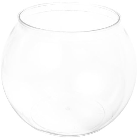 24cm Mini Aquarium Goldfischglas Kleines Aquarium Rund Fisch Mini Vase Für Zuhause Wohnzimmer Schlafzimmer Büro Schreibtisch Dekoration