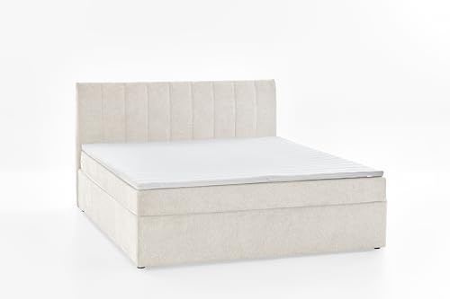 Atlantic Home Collection Boxbett ALVA inkl. Federkern- Matratze und Topper