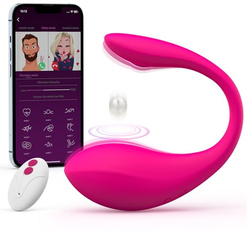 APP & Remote Control Wearable Vibrator, Women Sex Toys with 9 Vibration Modes, Female Sex Toys for Women Vibrater Soft and Quiet, Long Distance Mini Vibrator Bullet Anal G Spot Adult Couples Sex Toy