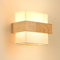 Gleonlux Applique Murale Intérieur Vintage, Applique Murale Bois Industrielle E14, Lampe Murale Rétro abat-jour en tissu, Appliques pour Chambre Couloir Salon Escalier, Ampoule Non Incluse, Carré