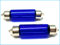 CARALL 2 Stück Halogenlampen 12V Weiß mit Xenon-Effekt (T11 C10W 41mm SV8.5 12V 10W)