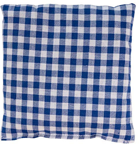 Rapssamenkissen 12x12cm blau-weiß - Wärmekissen & Kältekissen - Rapskissen Körnerkissen