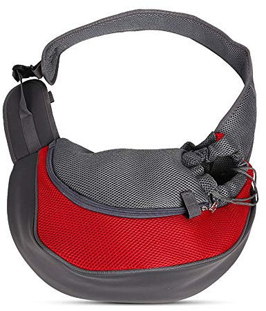 PETEMOO Sac de Transport pour Chat et Chien - Bandoulière et Épaule pour Animaux de Compagnie - Sling Transporteur