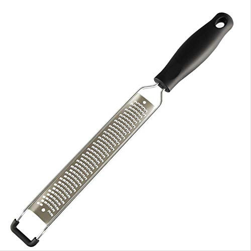 Premium Grattugia Zester Citrus Cucina Parmigiano Grattugia Al Limone Salsa Noce Moscata Grattugia Grattugia Glirgher Taglienti Inossidabili Lama In Acciaio Sie-Safe Nero 35 X 3,4 Cm