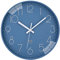 ACCSHINE Funkuhr Wanduhr Ohne TickgeräUsche Lautlos 30cm Quarz Batterie Betriebene Groß Wanduhr Einfach zu Lesen für Zimmer Zuhause KüChe Schlafzimmer Büro Schule (Blau)