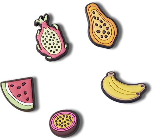 Crocs Unisex Tropical Scented Fruit 5 Pack Schuhanhänger, Tropisch duftende Früchte