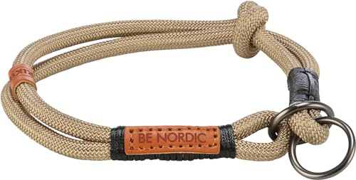 TRIXIE tåg-stopp hundhalsband BE Nordic XS-S svart – bekvämt hundhalsband för mycket små och små hundar med dragbegränsning – robust och elegant – 17304