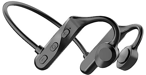 Écouteurs à Conduction Osseuse Écouteurs sans Fil 5.3 sans Fil sur L'oreille Écouteurs de Sport Non Intra-auriculaires, Adaptés à la Course, au Cyclisme, à la Conduite et à la Randonnée(Noir)