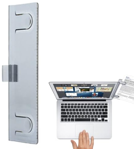 itrimaka Dokumentenhalter-Clip, Monitor-Dokumentenpapierhalter, Haftnotizhalter für Schreibtischmonitor, Computertisch-Organizer mit Clips für Dokumente, 4-Papier, Visitenkarten, Notizen