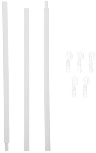 Ciieeo Bacchetta Cieca 6 Pezzi 89 Cm Tende Verticali Da 35 Pollici Con 5 Ganci In Plastica Di Ricambio Bacchetta Lunga Apri Veneziana Asta Per Ciechi Finestra
