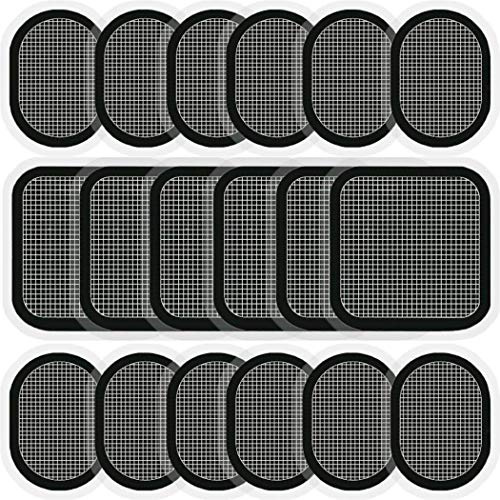 SOYOKO Replacement Gel Pads for All Abdominal Belts, 6 Sets (18 Gel Pads) Black