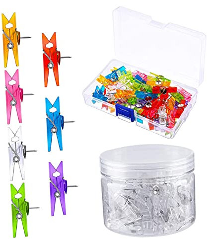 SEWACC 2 Boxen mit Auswechselbaren Reißzwecken- Mini-Kunststoff für Foto- Kinderzimmer-Dekoration