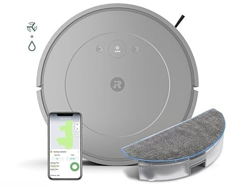 iRobot Roomba Combo Essential - Robot Aspirateur et Laveur Connecté - Efficace et Puissant - 3 Niveaux d'aspiration - Programma