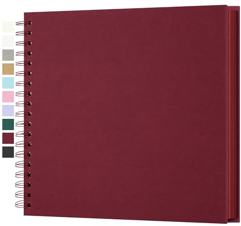 Scrapbook Album 25.5x25.5 cm Acid-Free Kraft Paper 50 Sheets 100 Pages