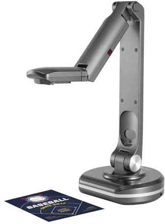 BäRbar Dokumentskanner, Usb 2-I-1 8mp Dokumentkamera, Bokskanner, Led-Ljus, FöR Undervisning I AffäRsmöTen