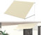 Suusolny Sonnenschutz Markise 200x145 cm – Einziehbare Fallarmmarkise aus Stahl – UV-Schutz & Wetterfest Fenstermarkise Ideal für Garten, Balkon (Beige)