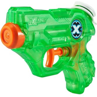 RANRHA X-Shot Nano Fast-Fill Water Blaster – Quick-Fill Compact Water Gun for Kids – Easy Grip & High-Pressure Soaker Toy for Outdoor Summer Fun – Green