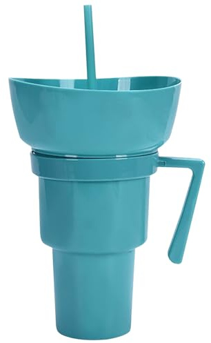 Genérico Combo tasse et bol | Tasse pour aliments et boissons pour avec paille | Conteneur portable pour boissons et aliments pour adultes, et bébés en extérieur, voyage, camping