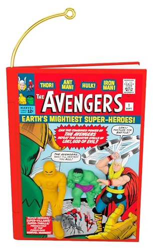 Hallmark Keepsake MARVEL Hanging Ornament - Classic Avengers Comic Book Design