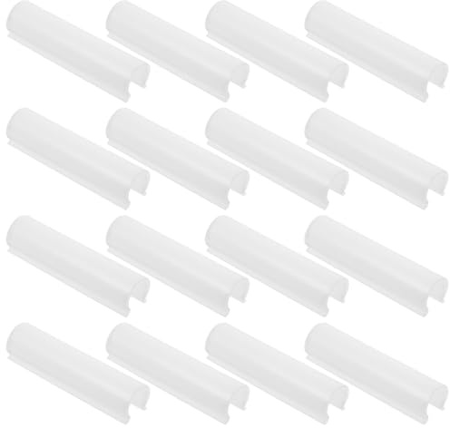 SHINEOFI 32 Pinzas para Tubos de Invernadero de 19 MM Hechas de PP y PVC Resistentes al Calor para Sujetar Láminas Mallas de Sombra y Lonas Jardinería y Agricultura Kit de 32 Unidades