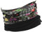 Hilltop Polar Halstuch, Multifunktionstuch, Kopftuch, Schlauchschal, Schal mit Fleece, Cooles Design in Trendfarben, für Damen und Herren, Farbe:schwarz - flieder