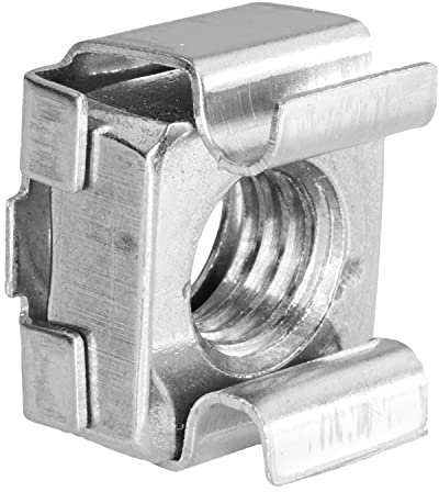 Techtanium Käfigmuttern [für Blechstärken 1,8 mm bis 3,2 mm] M8 aus Edelstahl A2 (10 Stück) | Versch. Größen & Verpackungseinheiten verfügbar | Kastenmuttern | Einsteckmuttern | Blechmuttern