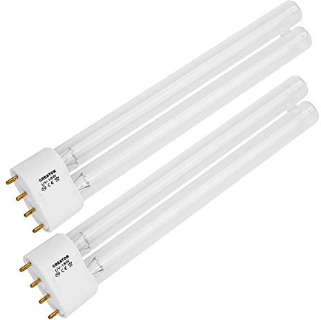 Forever Speed Lampe de Remplacement UVC Tube de Remplacement Lampe UVC Tube 2G11 18 Watt 2 pièces