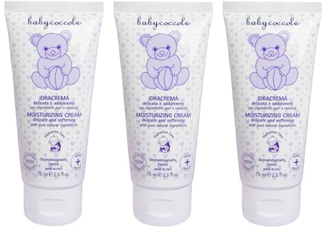 Babycoccole Kit 3 Idra Sanfte Pflegecreme für Babys und Kinder. Feuchtigkeitsspendend mit reinen und natürlichen Inhaltsstoffen pflanzlichen Ursprungs. Dermatologisch getestet für empfindliche Haut. 3