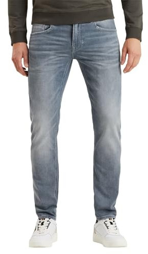 PME Legend Herren Jeans TAILWHEEL - Slim Fit - Grau - Light Grey Mid W29-W40, Größe:36W / 36L, Farbe:Light Grey Mid LGM