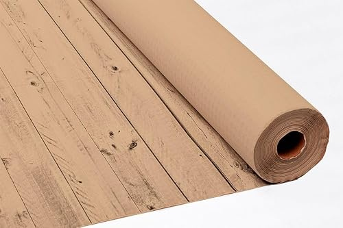 Rollo de Mantel Papel Eco Nature Decorado 1,20x100 m – 37gr/m² | Rollo Individual | Biodegradable y Reciclable | Color Natural con Estampado | Ideal para Eventos y Hostelería Sostenible