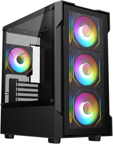 Gaming PC Desktop Intel i7-8700K | NVIDIA RTX 3050 6GB | 16GB/32GB RAM | 500GB SSD 1TB HDD | High Performance Computer Windows 11. (Intel Core i7 8700, 32, GB)