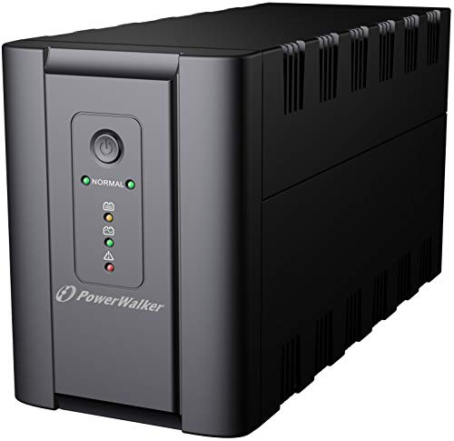 PowerWalker UPS VI 1200VA/600W IEC Uninterruptible Power Supply with AVR Stabilizer, RJ-11 Surge Protection, HID Support