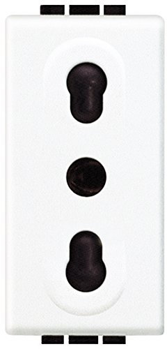 BTicino SN4180F Presa Bipasso, Bianco, 1 Pezzo