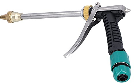 Garten Handbrause Verstellbare Metall Spritzpistole, 30cm Hochdruck Gartenbrause Gartenschlauch Düse Jet Sprayer für Autowäsche, Haushaltsreinigung, Garten Bewässerung