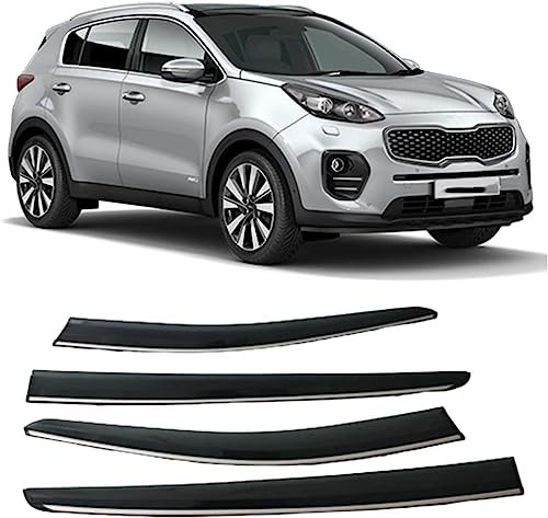 MAVNES 4 Stück Seitenfenster Windabweiser für Kia Sportage 4 ql Kx5 Sportage-R 2016-2021, Auto TüR Seitenscheiben Windabweiser Regen Abweisend Regenschutz Zubehör